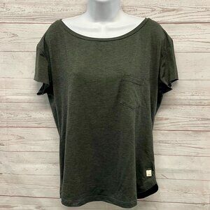 Vuori Lux Performance Tee Charcoal Heather